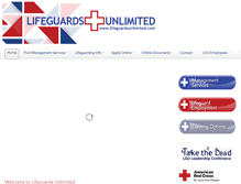 Tablet Screenshot of lifeguardsunlimited.com
